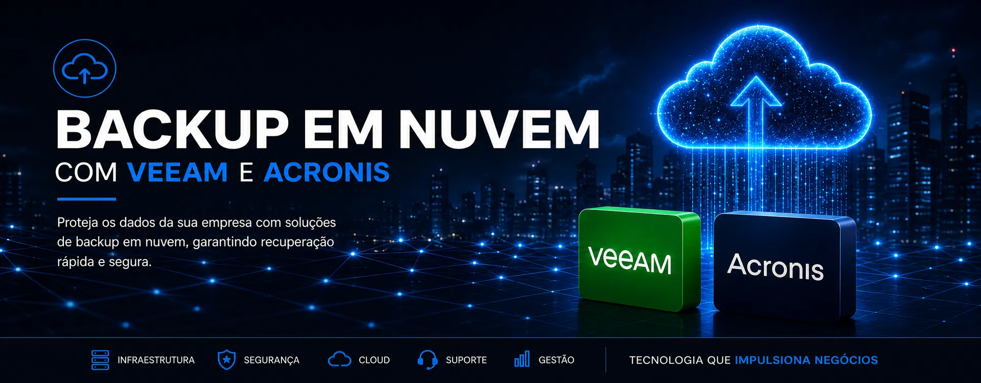 Backup em nuvem com Veeam e Acronis