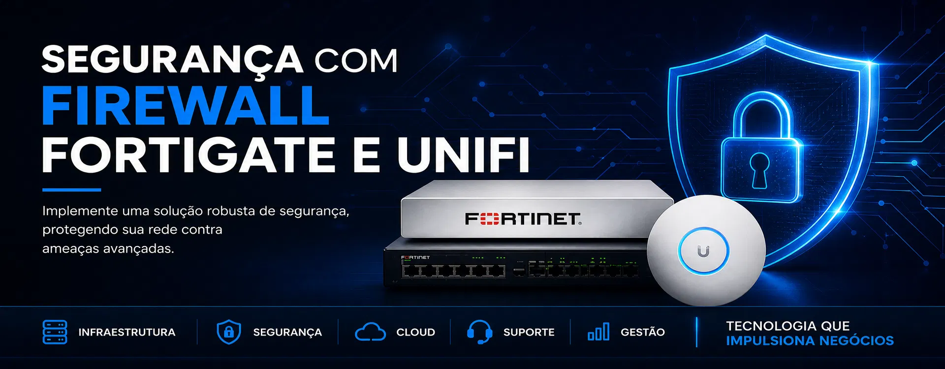 Segurança com Firewall Fortigate e UniFi